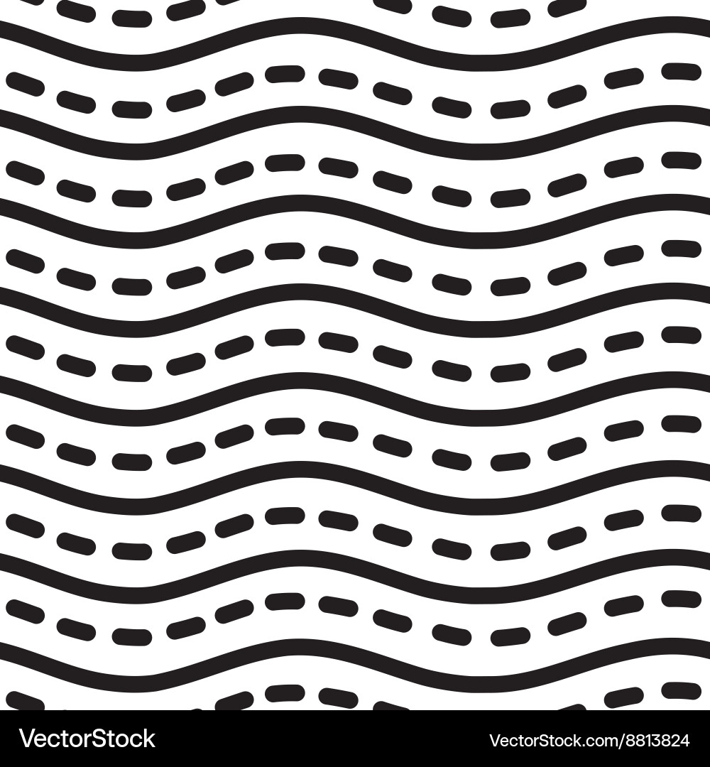 Abstract Linear Wave Pattern vector image