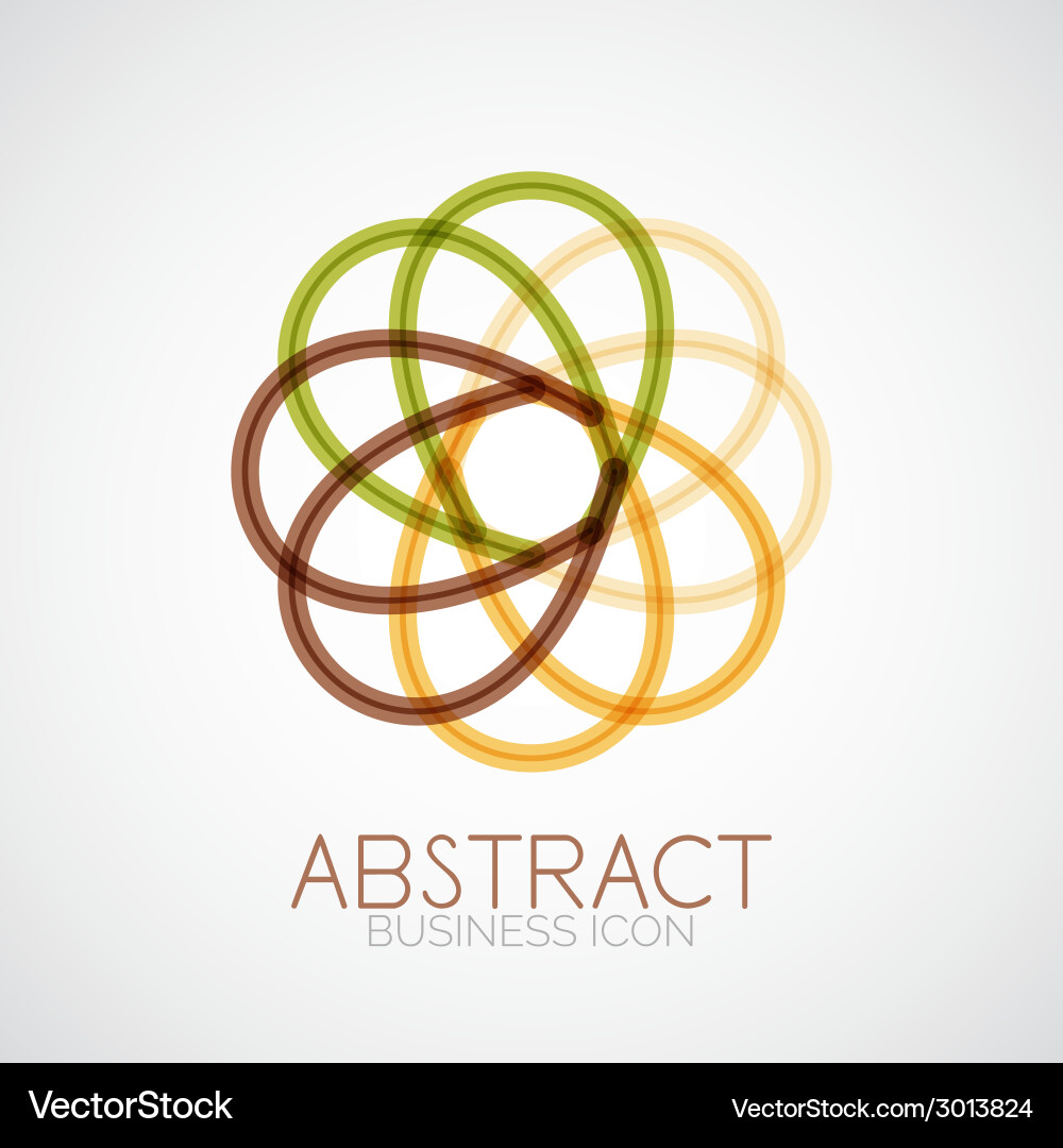 Abstract Loop Shape vector image