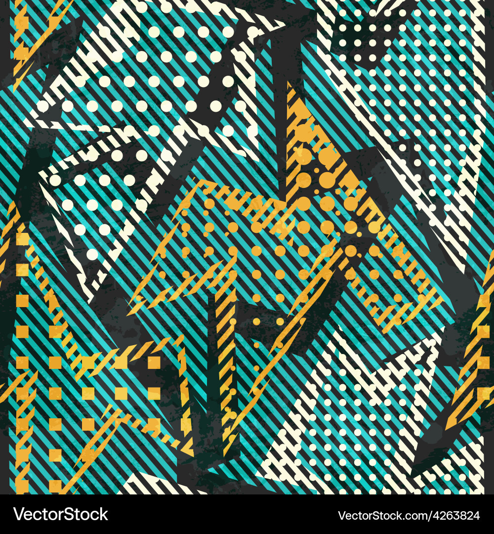 Abstract Pattern - Geometric Textiles Vector Image