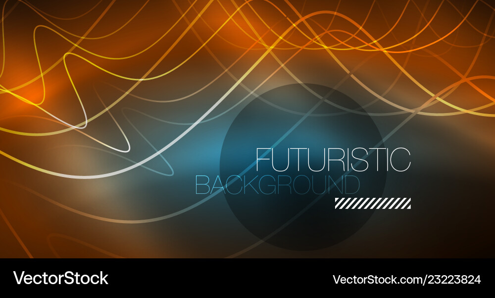 Abstract shiny glowinng color wave design element Abstract shiny glowinng color wave design element Vector Image
