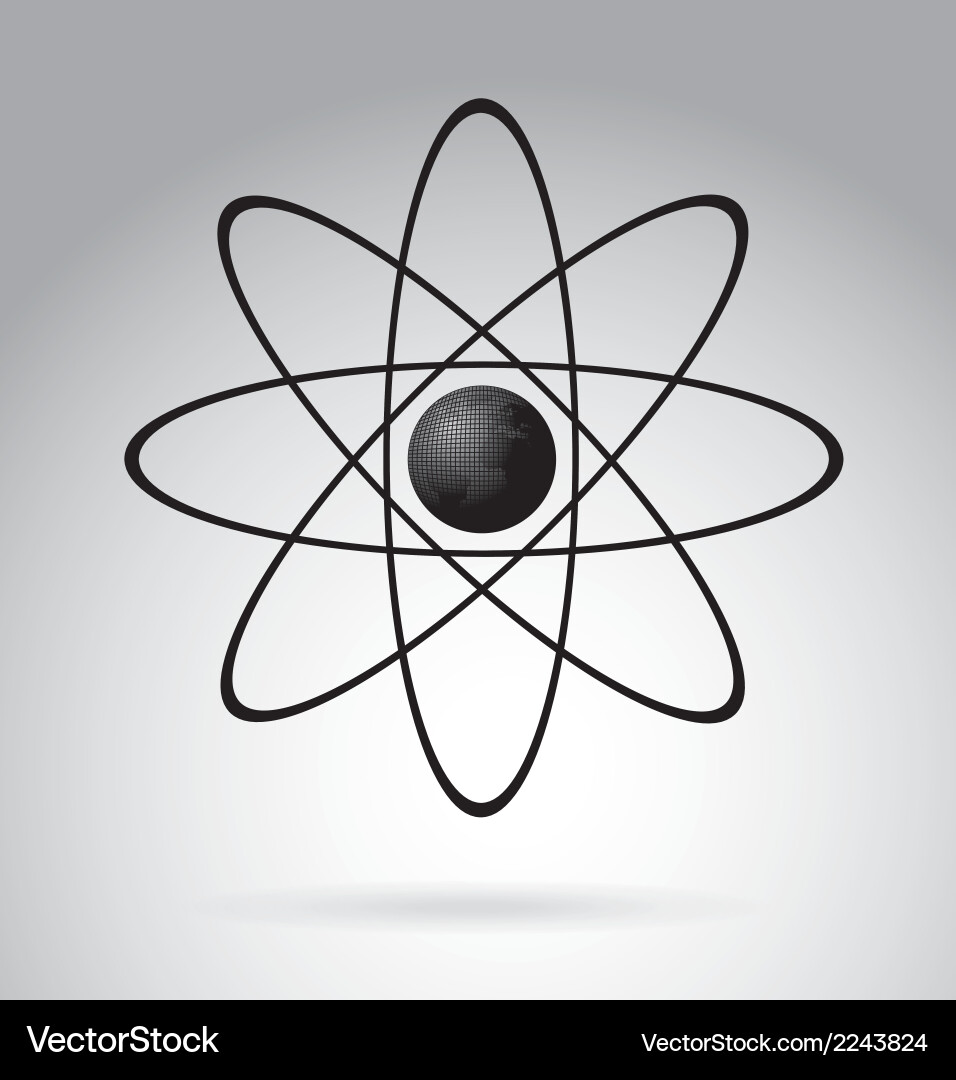 Atomic Structure Icons vector image