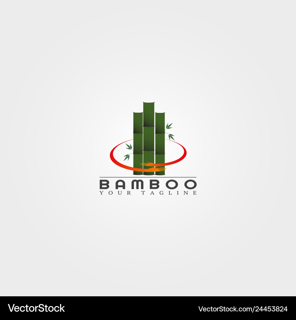 Bamboo Logo Vorlage kreatives Design für Unternehmen Bamboo Logo Vorlage kreatives Design für Unternehmen vektorbild