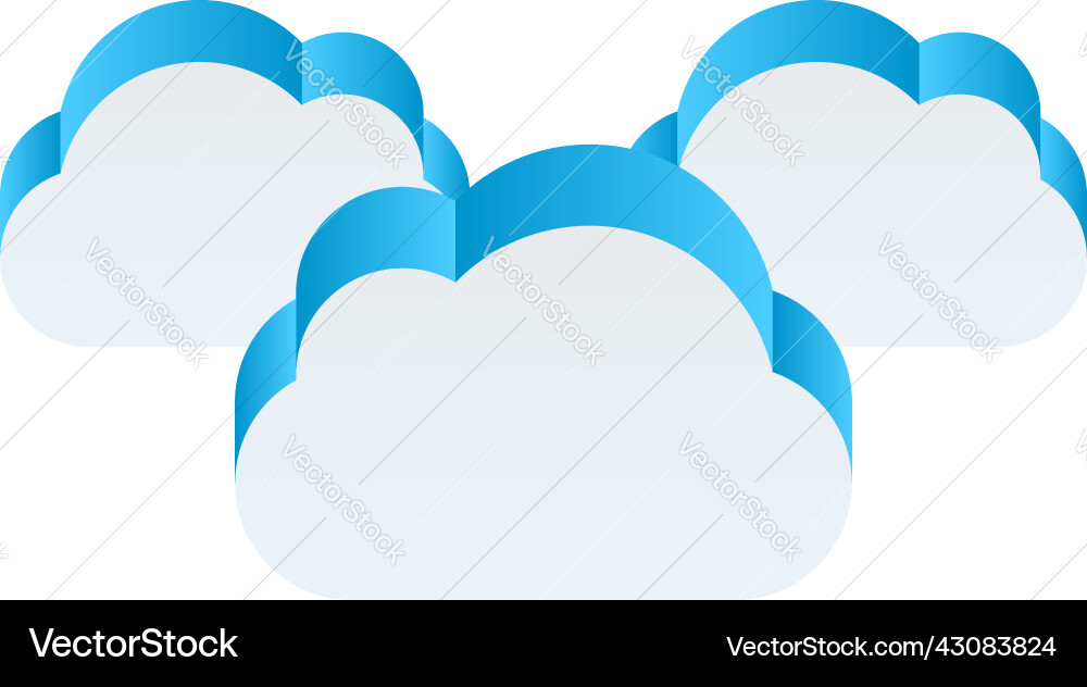 Cloud symbol icon shape for computing Cloud symbol icon shape for computing Vector Image
