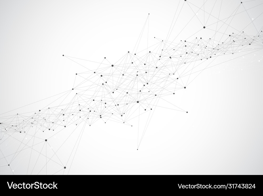 Geometric abstract background with connected lines Geometric abstract background with connected lines vector image