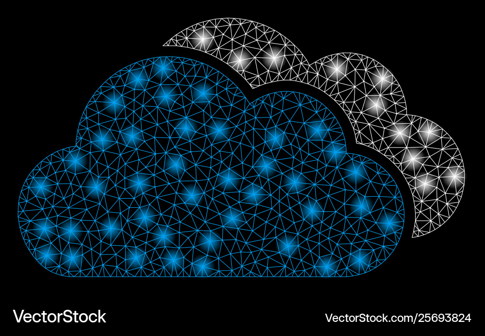 Gold square pattern clouds Gold square pattern clouds vector image