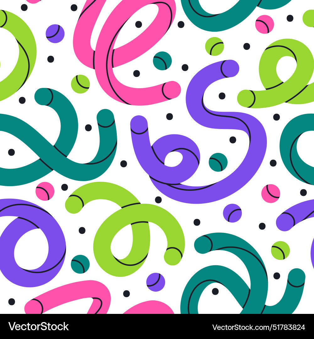 Hand drawn scribble lines seamless pattern Hand drawn scribble lines seamless pattern vector image