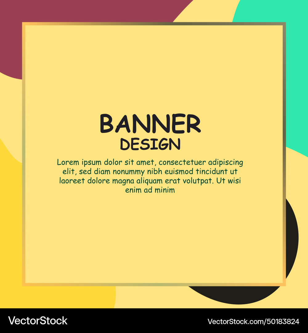 Rectangle frame with memphis style background Rectangle frame with memphis style background vector image