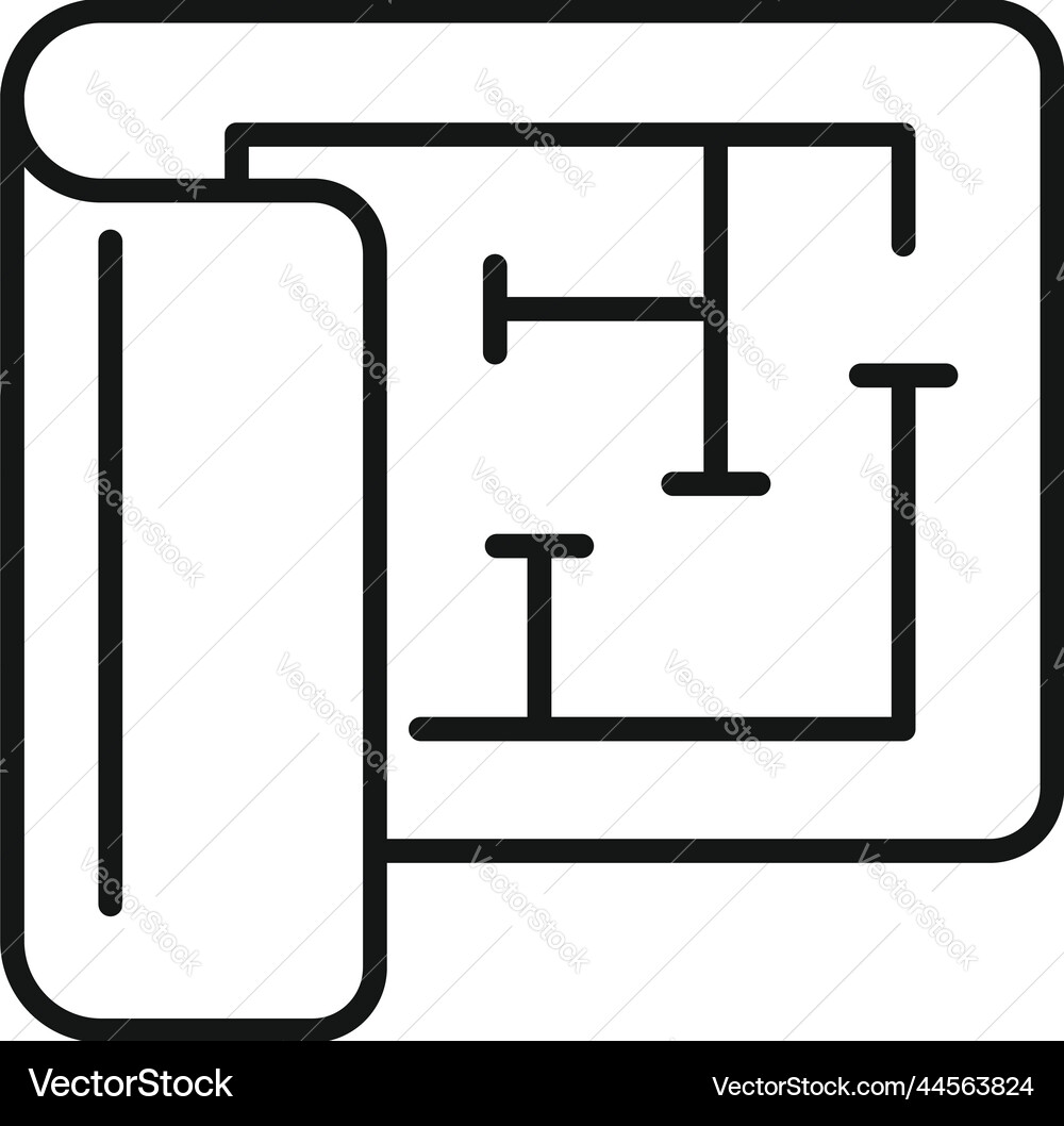 Redesign project icon outline web ux Redesign project icon outline web ux vector image