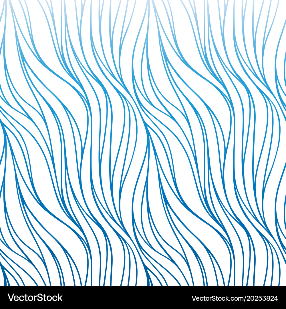 Seamless sea pattern with lines abstract vector image