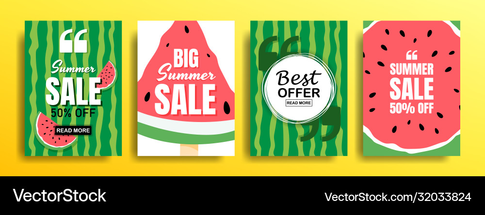 Set empty templates with summer themes Set empty templates with summer themes vector image