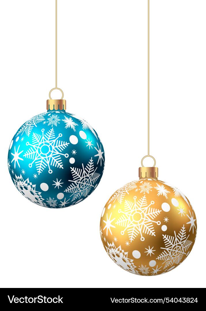 Weihnachtskugeln mit Muster isoliert auf weiß Weihnachtskugeln mit Muster isoliert auf weiß vektorbild