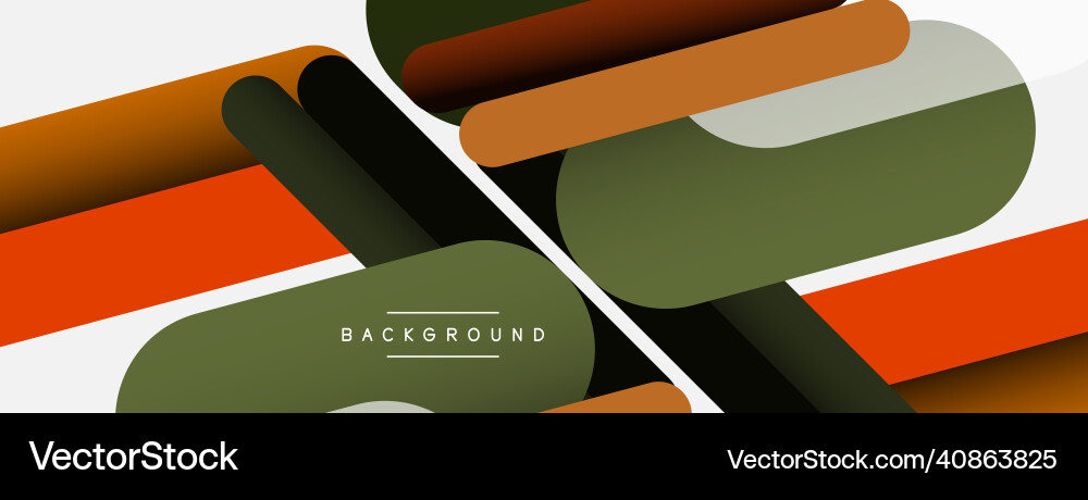 Abstract background round shapes lines Vector Image