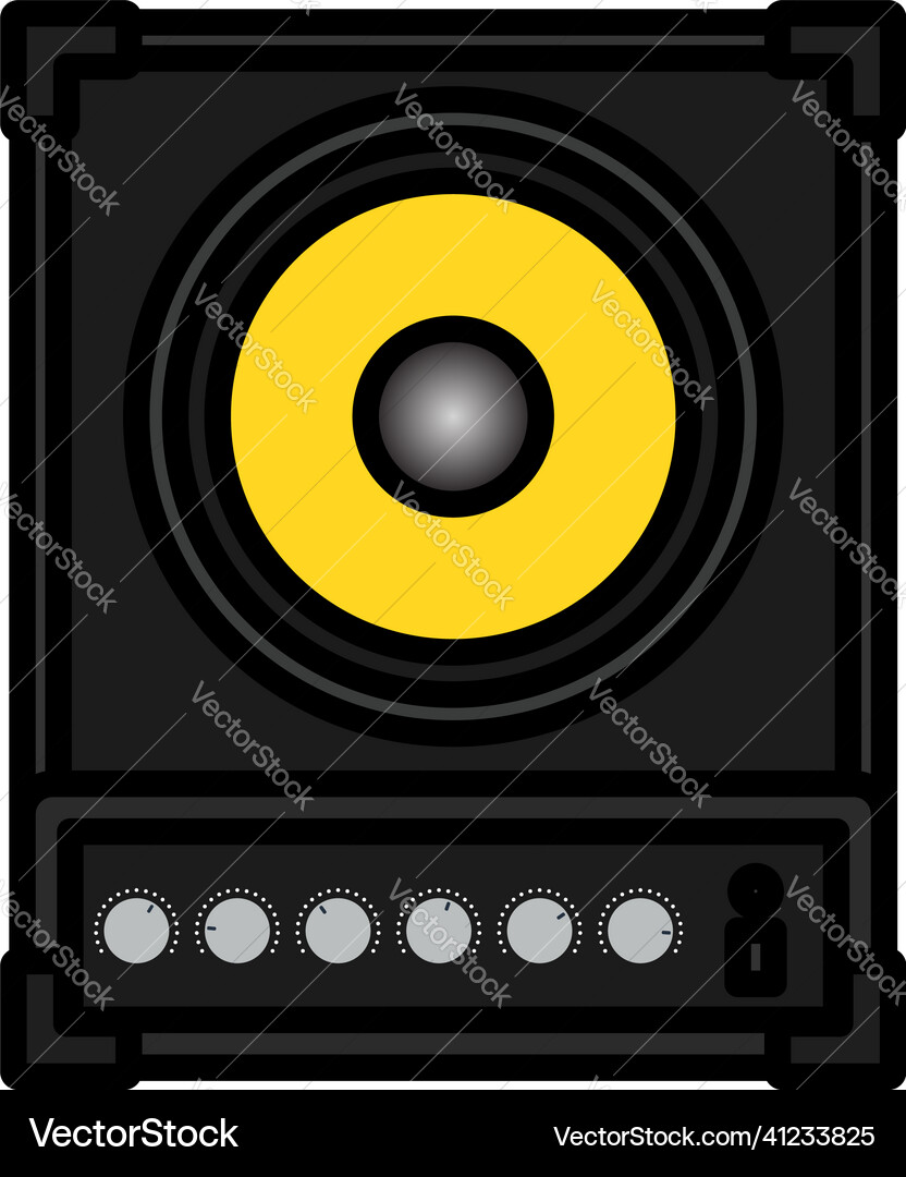 Audio monitor icon vector image