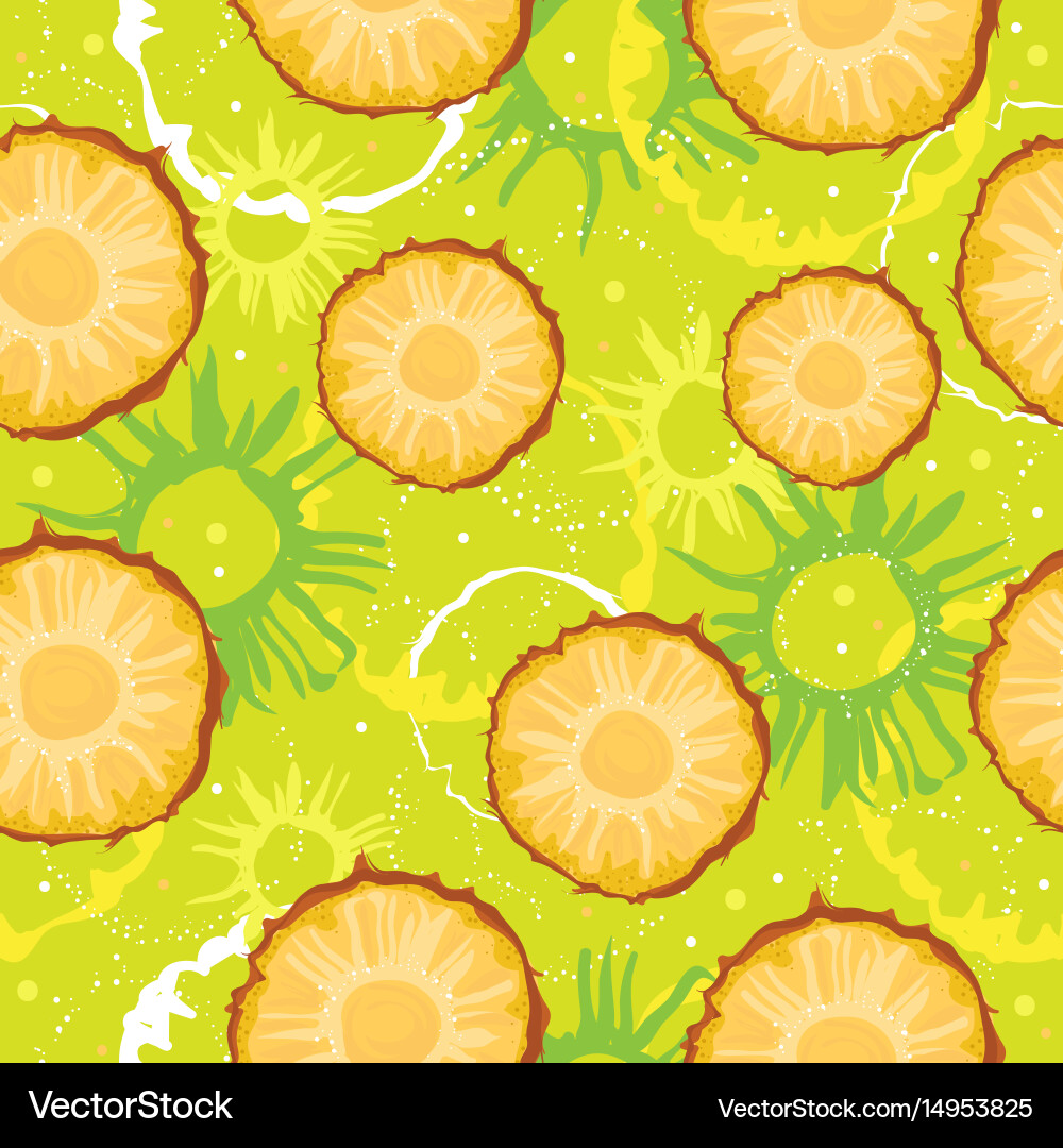 Colorful seamless pattern with abstract slice Vector Image