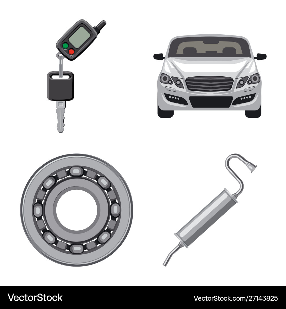 Design auto and part sign set Vector Image