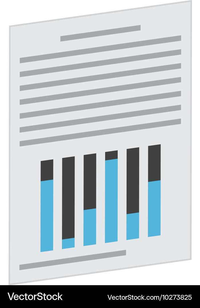 Document paper file isolated icon Vector Image