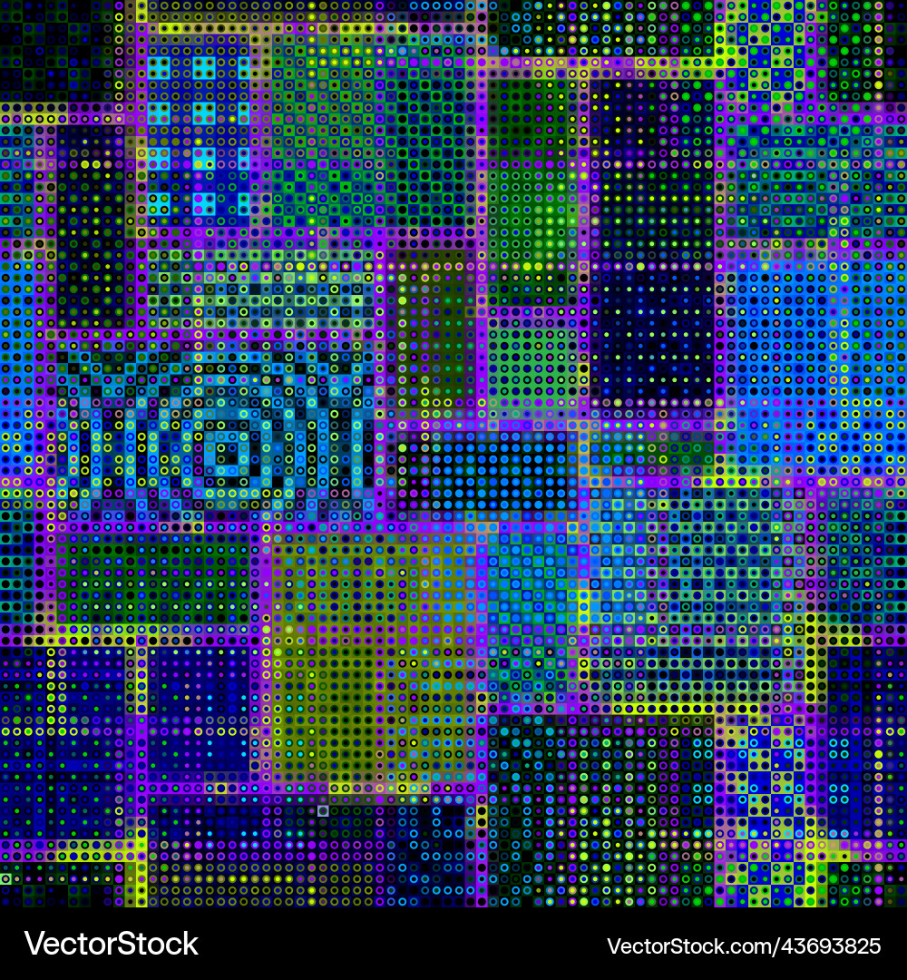 Geometric abstract pattern moire overlay style Geometric abstract pattern moire overlay style vector image