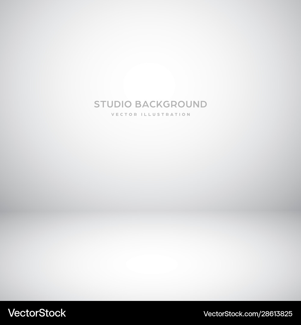 Gray Studio Backdrop - Empty Space Vector Image