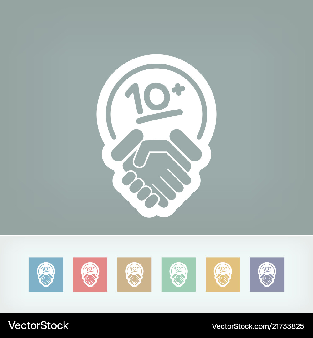 Handshake for maximum results Handshake for maximum results Vector Image