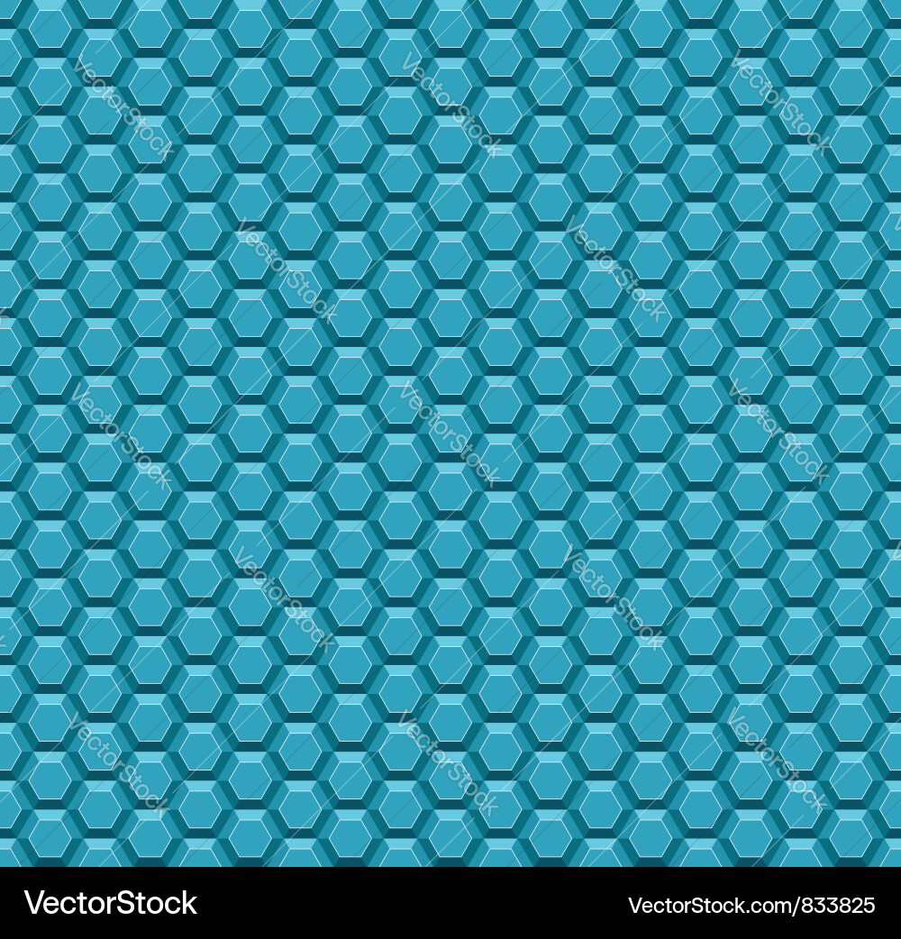 Honeycomb seamless pattern vector image