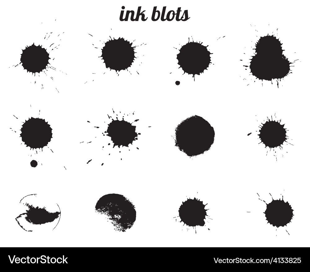 Ink Splatter Effect Vector Image