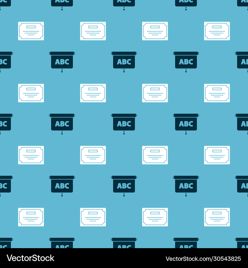 Set chalkboard and certificate template Set chalkboard and certificate template vector image