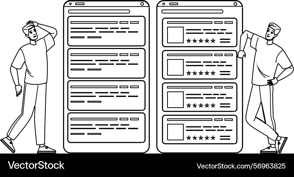 Snippets strukturierte Datenmarkierung Snippets strukturierte Datenmarkierung Vektorbild