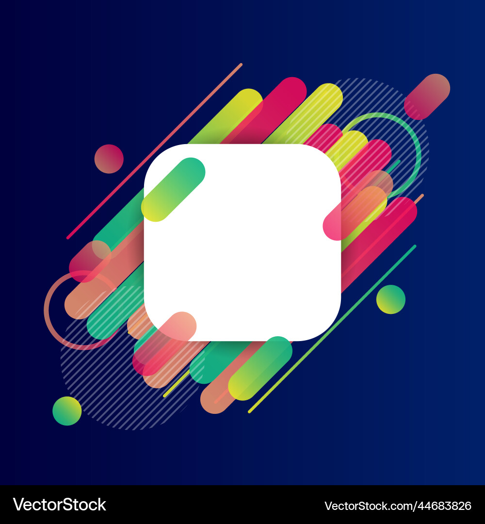 Creative rounded lines edge place for text Creative rounded lines edge place for text vector image