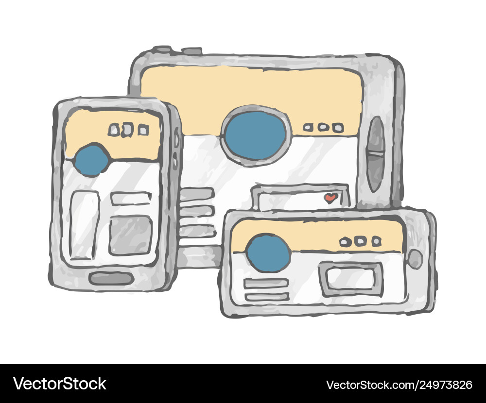 Cross platform the concept intersystem search Cross platform the concept intersystem search vector image