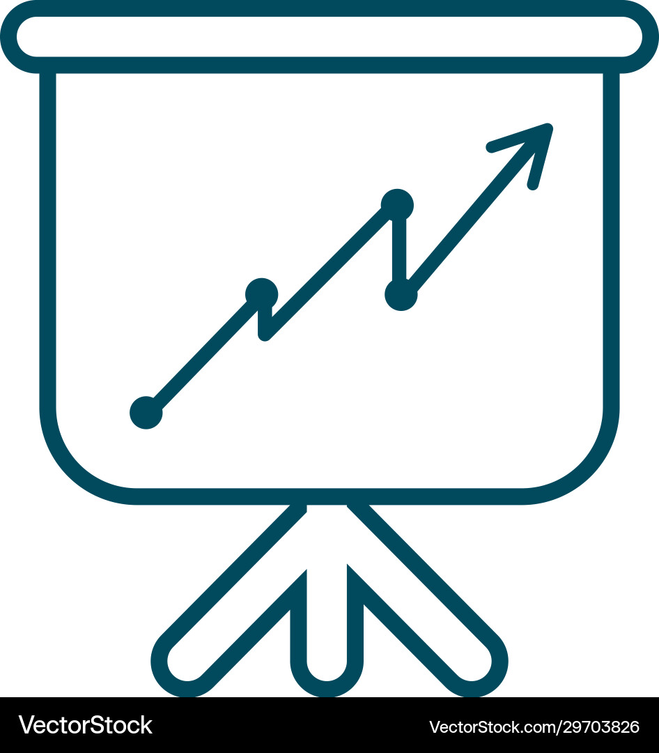Isolated workflow board line style icon Isolated workflow board line style icon vector image