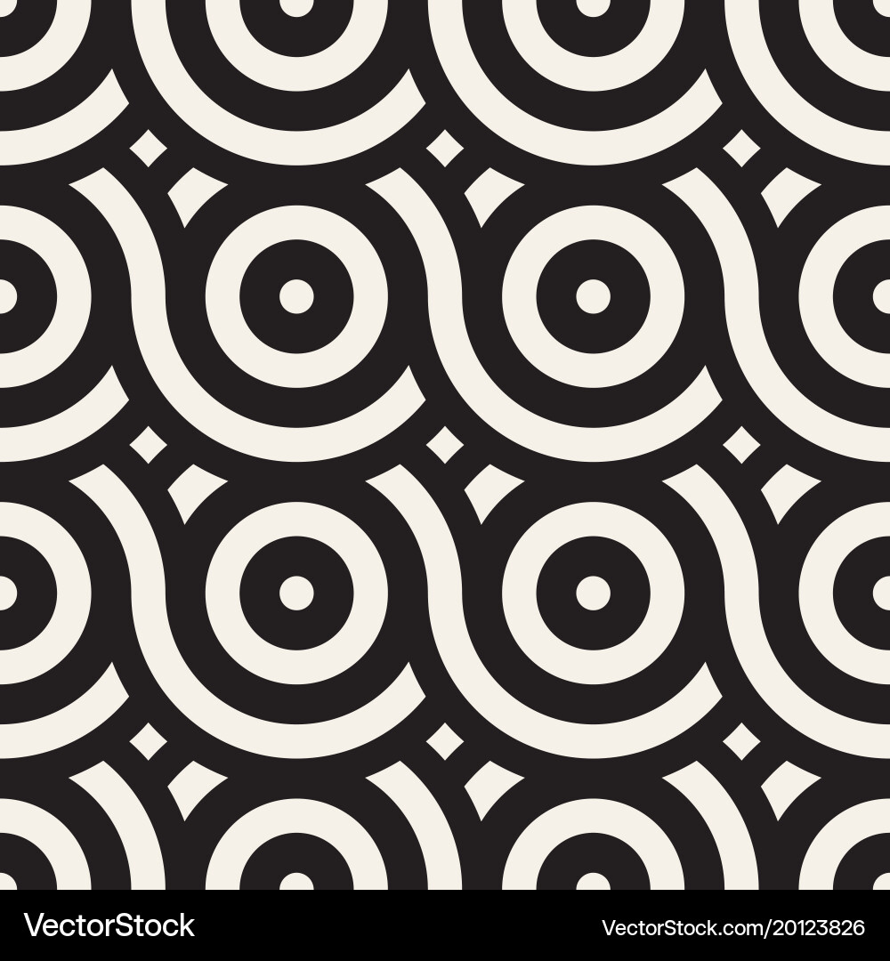 Rounded Line Texture - Seamless Pattern Vector Image