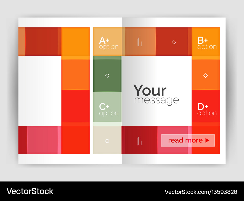 Set of front and back a4 size pages business Set of front and back a4 size pages business vector image