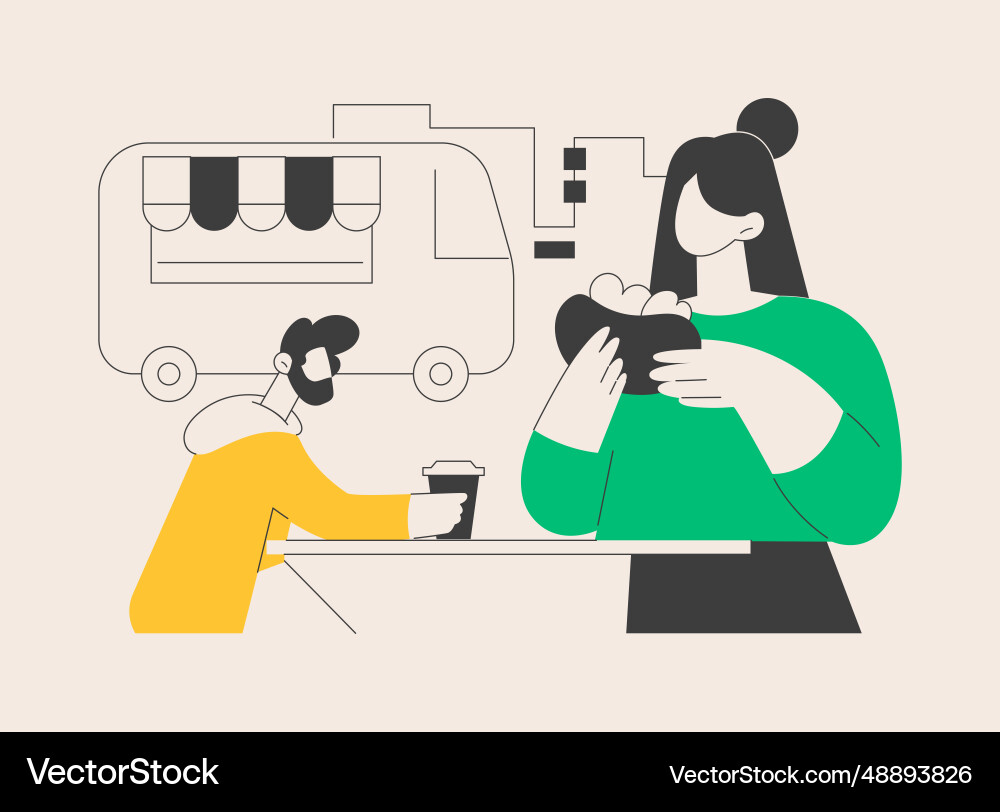 Street food abstract concept Street food abstract concept vector image