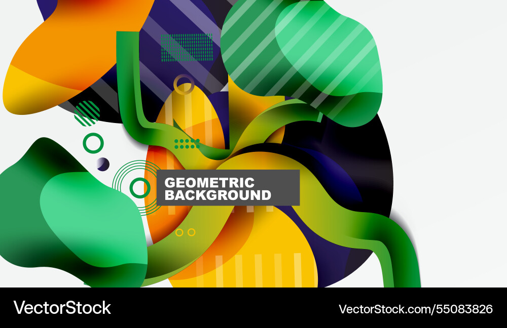 Vibrant abstract background overlapping shapes Vibrant abstract background overlapping shapes vector image