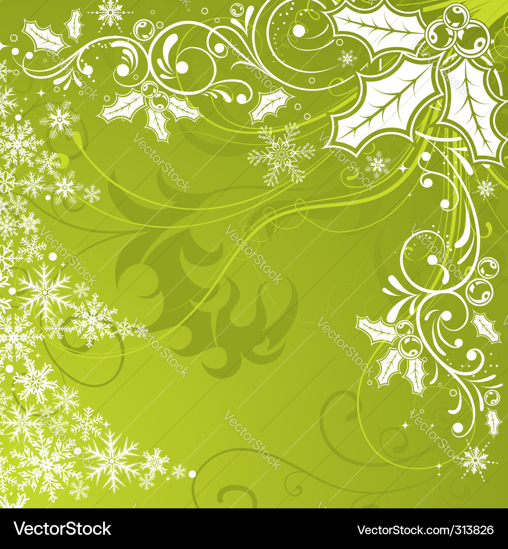 Winter Christmas Frame Vector Image