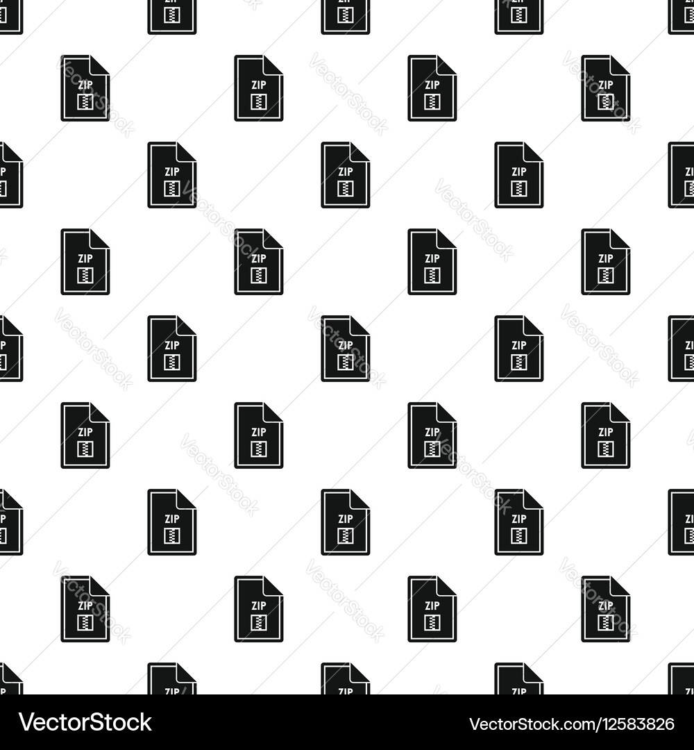 Zip file pattern simple style Vector Image