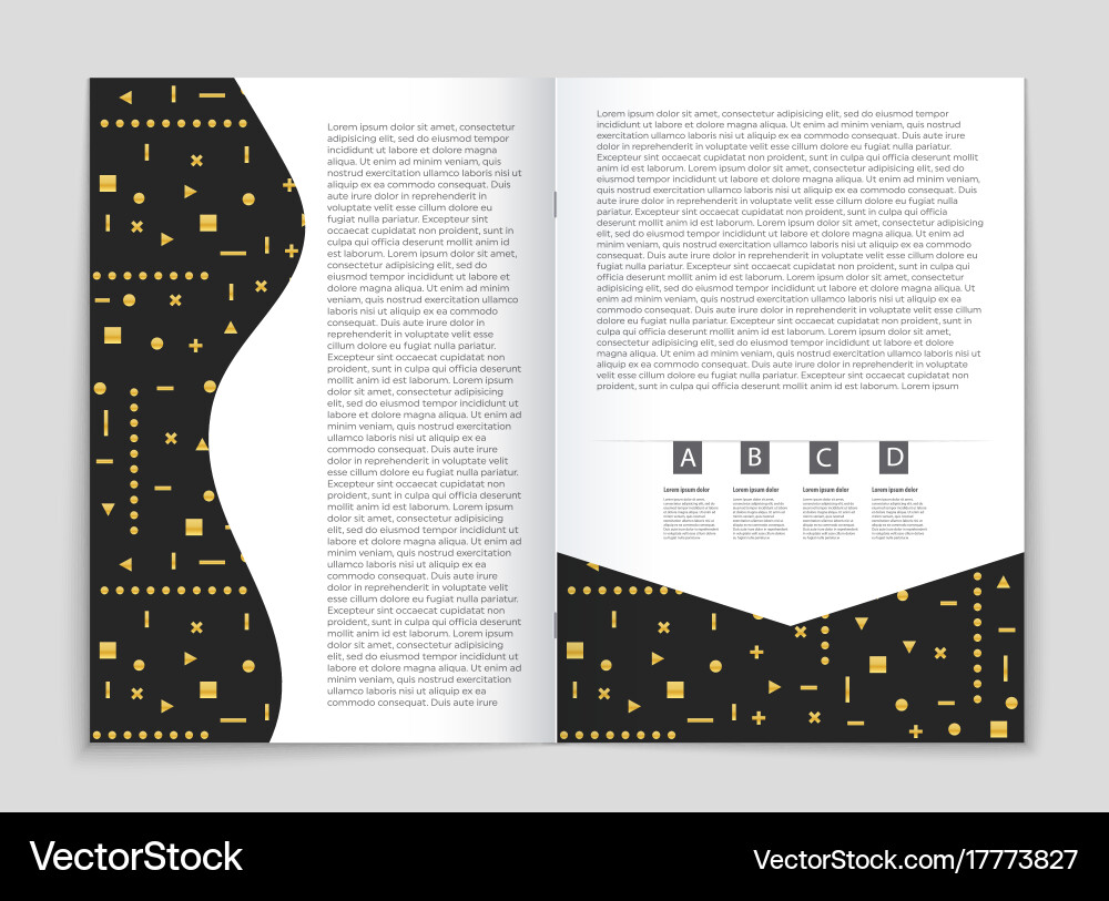 Abstract layout background set for art Vector Image