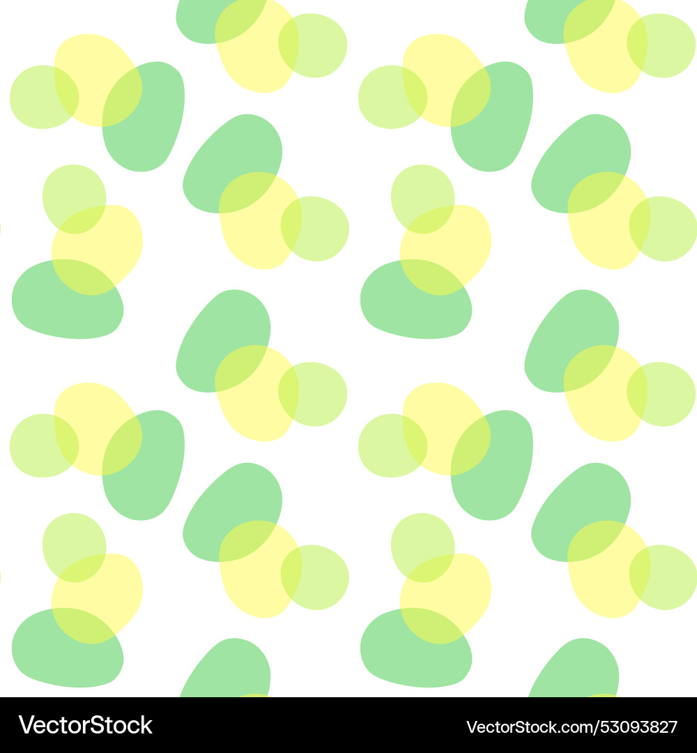 Abstract seamless pattern with overlapping organic Vector Image