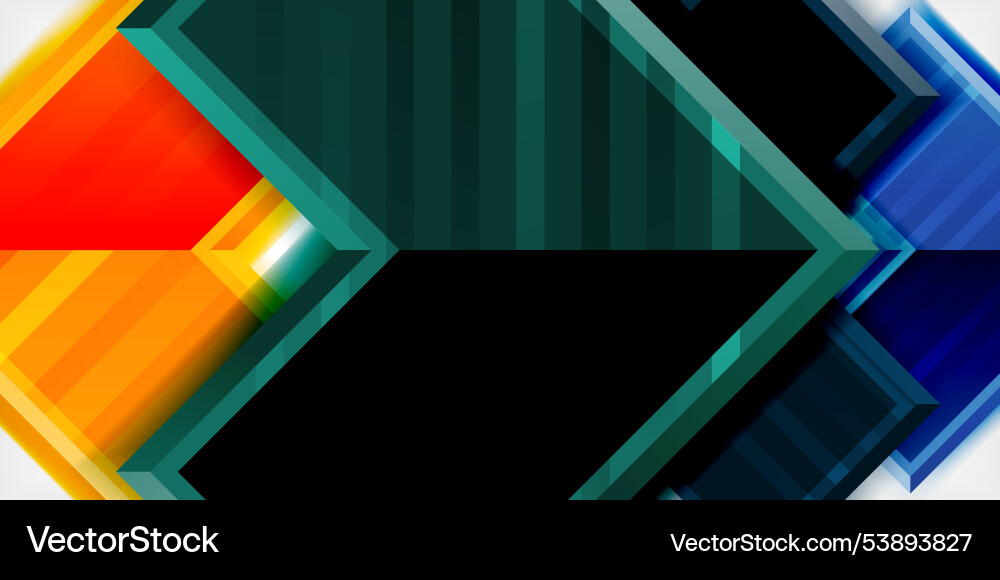 Arrow symbols created with 3d effects and line Arrow symbols created with 3d effects and line vector image