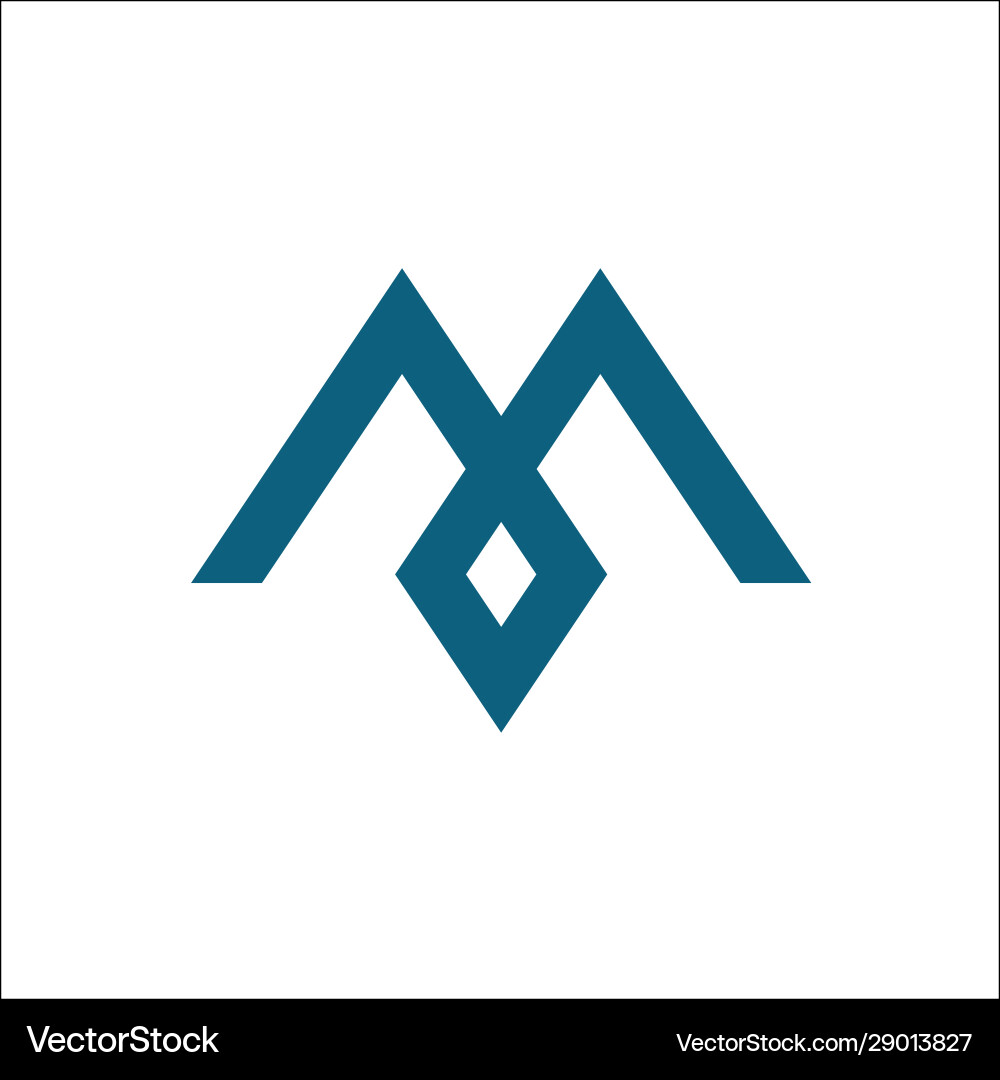 Buchstaben m Symbole Logo Buchstaben m Symbole Logo vektorbild