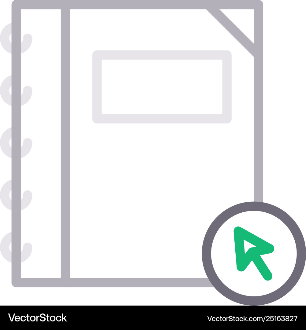Click notebook Vector Image