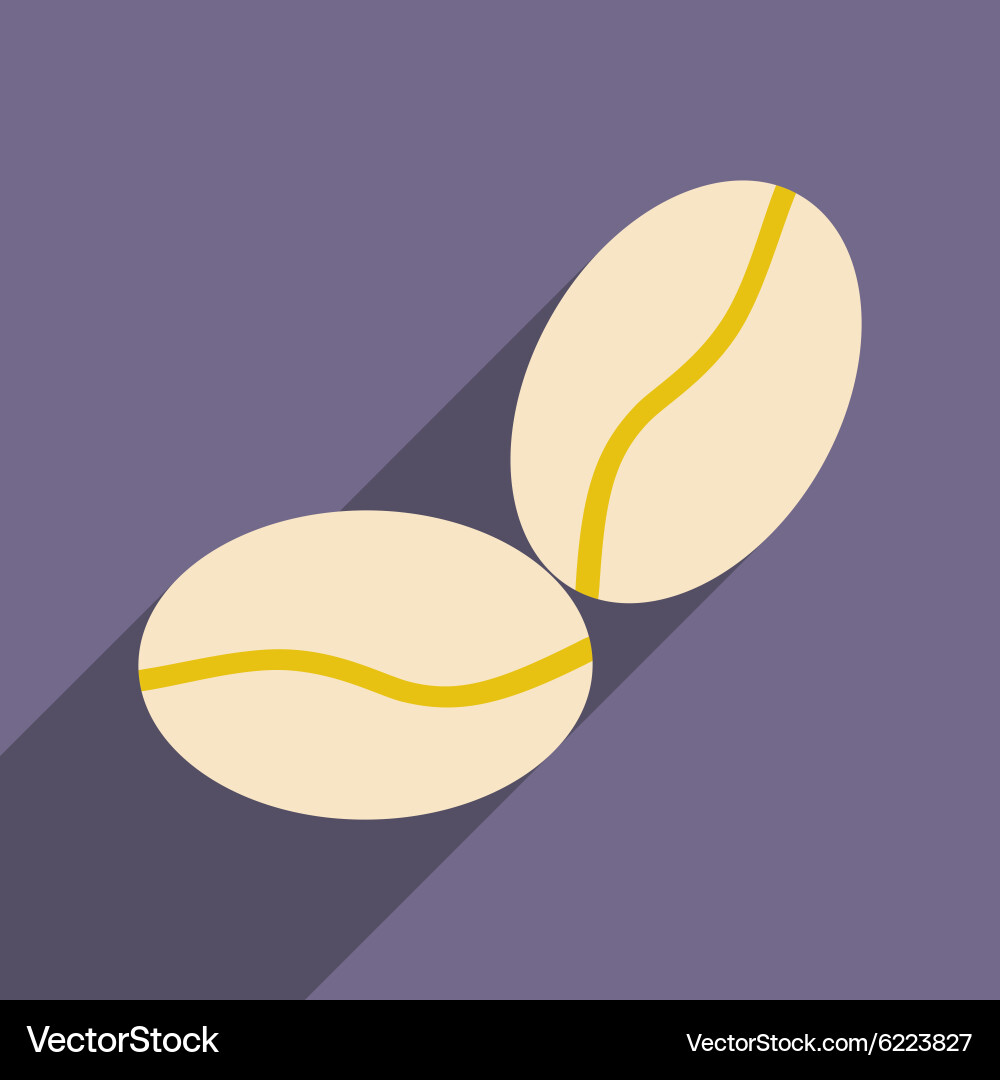 Flat with shadow icon and mobile application Vector Image