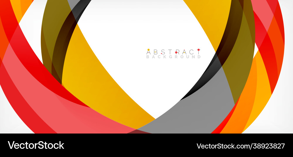 Geometric abstract background circle created Vector Image