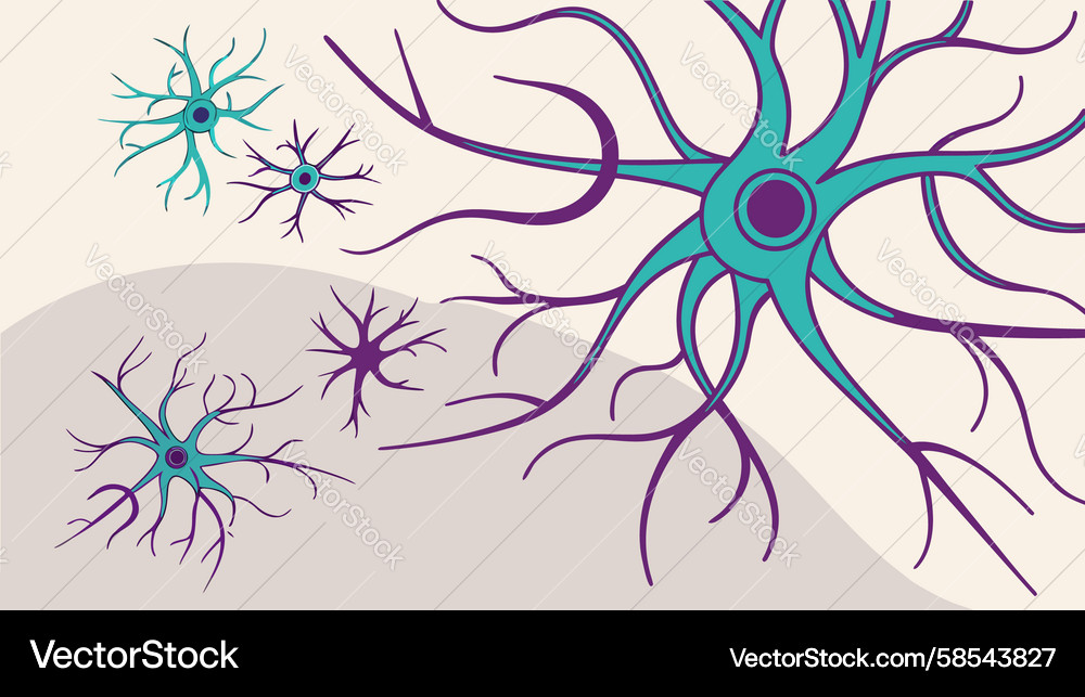 Intricate Neural Network Vector Image