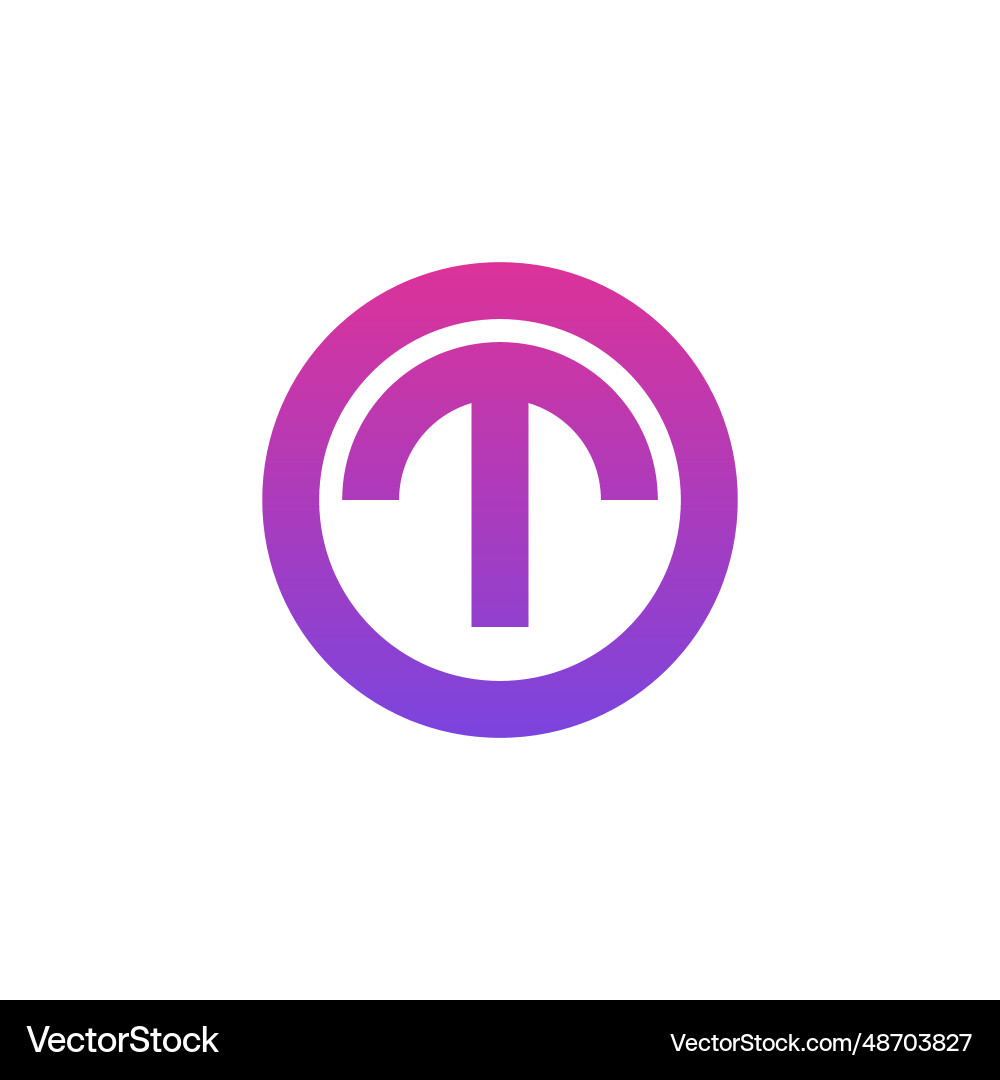 Letter t logo icon design template elements Letter t logo icon design template elements vector image