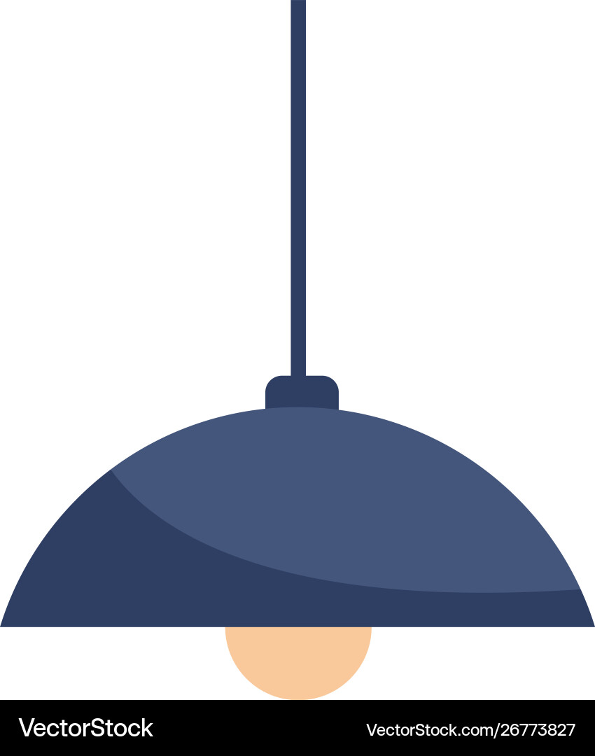 Roof hanging light lamp cartoon Roof hanging light lamp cartoon vector image