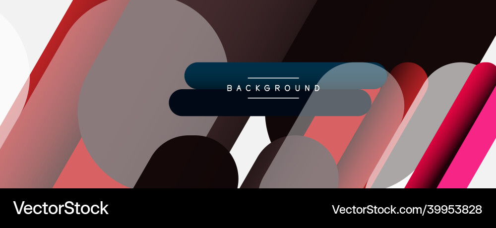 Abstract background round shapes lines Vector Image