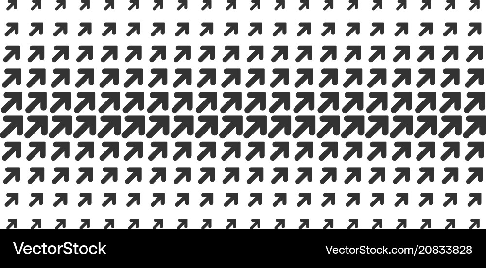 Arrow up right shape halftone array Arrow up right shape halftone array vector image