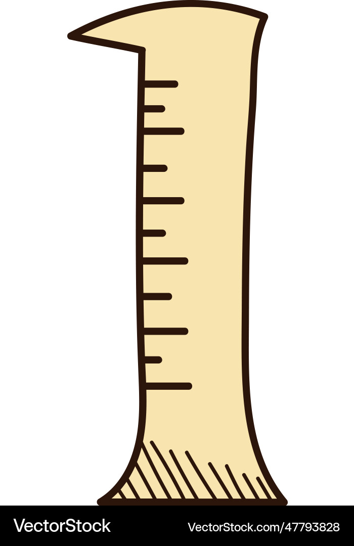 Measuring flask tool vector image