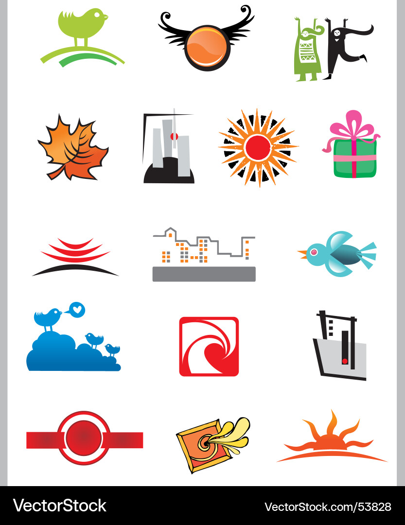 Random images vector image